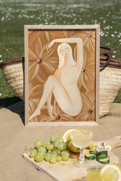 Freely Blooming - Moderne Wanddecoratie | Artprint, Glass Art, Wandkleed by Urban Cotton
