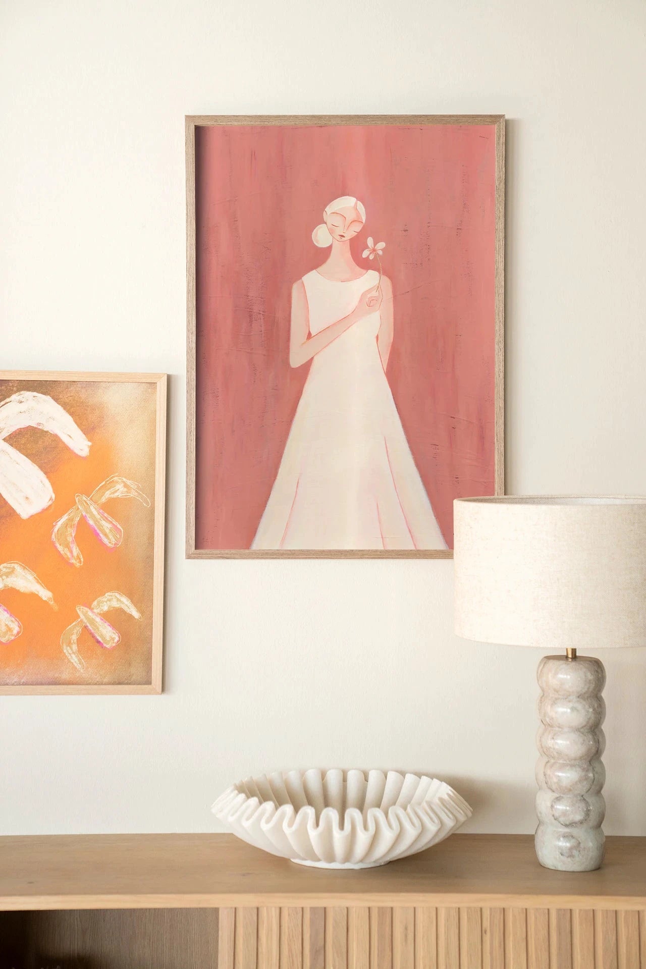 Polly - Moderne Wanddecoratie | Artprint, Glass Art, Wandkleed by Urban Cotton