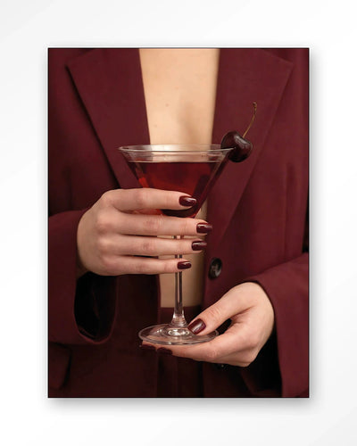 Cherry Martini - Moderne Wanddecoratie | Artprint, Glass Art, Wandkleed by Urban Cotton