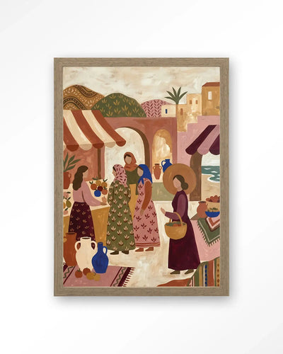 The Market - Moderne Wanddecoratie | Artprint, Glass Art & Wandkleed by Urban Cotton