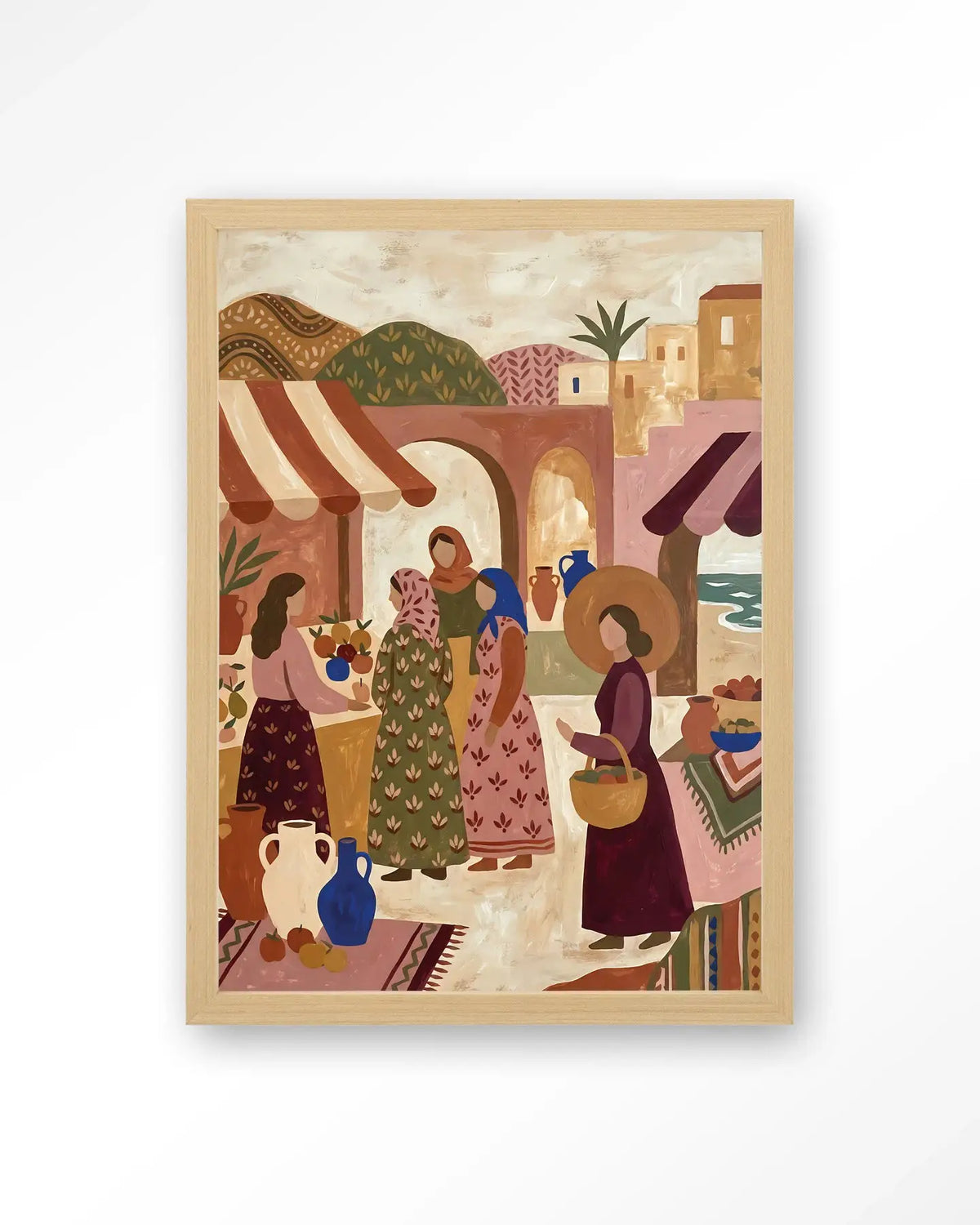 The Market - Moderne Wanddecoratie | Artprint, Glass Art & Wandkleed by Urban Cotton