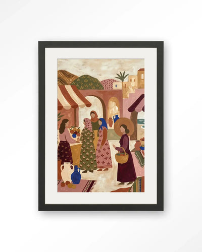 The Market - Moderne Wanddecoratie | Artprint, Glass Art & Wandkleed by Urban Cotton