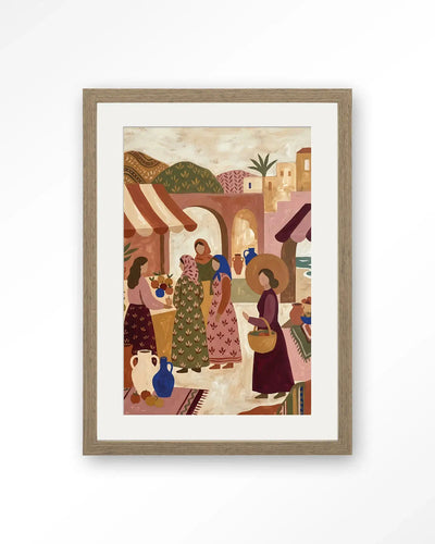 The Market - Moderne Wanddecoratie | Artprint, Glass Art & Wandkleed by Urban Cotton