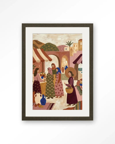 The Market - Moderne Wanddecoratie | Artprint, Glass Art & Wandkleed by Urban Cotton