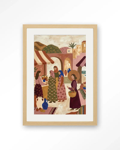 The Market - Moderne Wanddecoratie | Artprint, Glass Art & Wandkleed by Urban Cotton