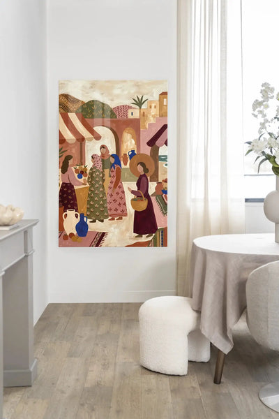 The Market - Moderne Wanddecoratie | Artprint, Glass Art & Wandkleed by Urban Cotton