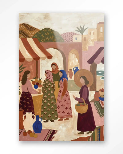 The Market - Moderne Wanddecoratie | Artprint, Glass Art & Wandkleed by Urban Cotton
