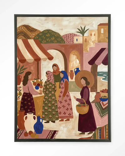 The Market - Moderne Wanddecoratie | Artprint, Glass Art & Wandkleed by Urban Cotton