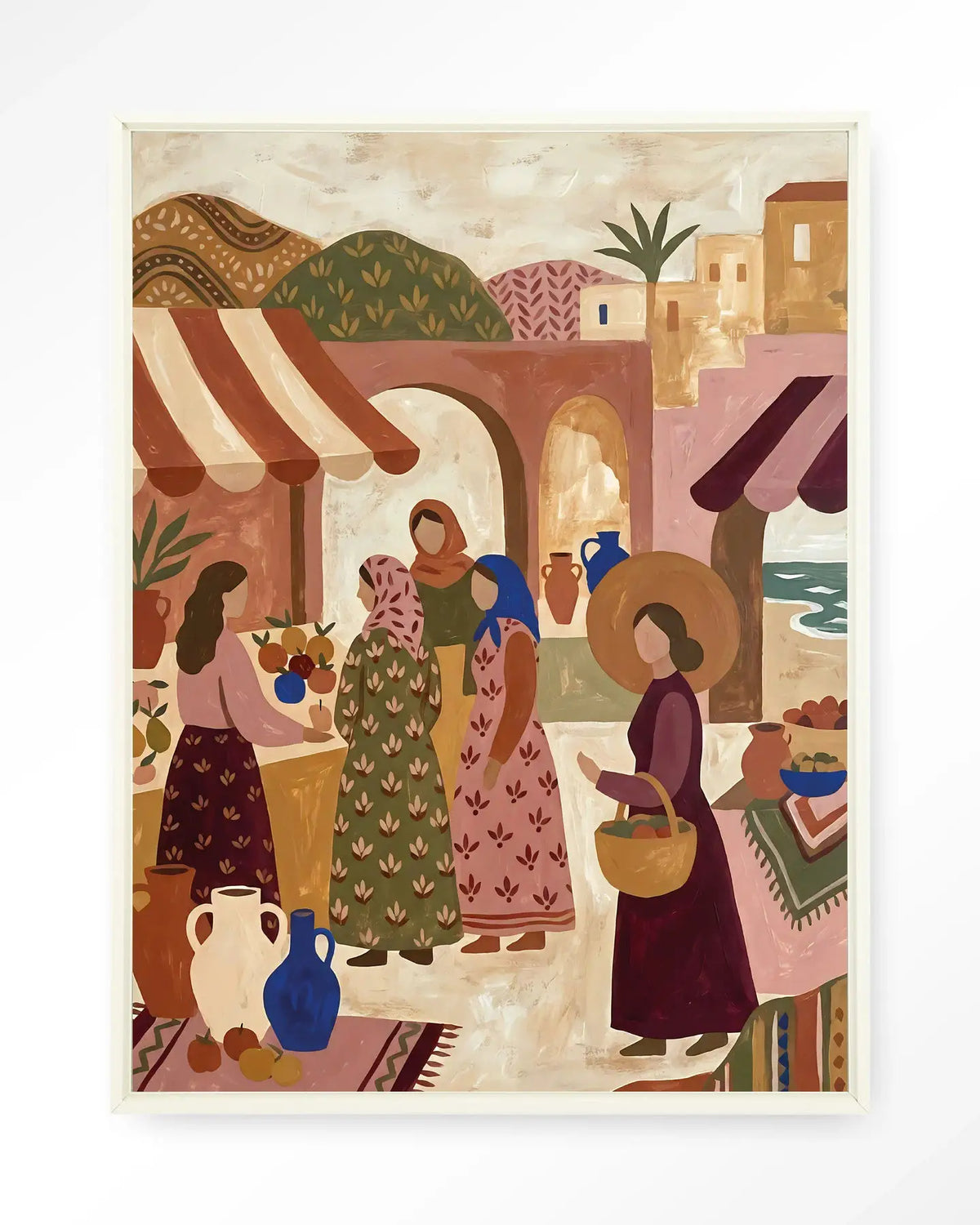 The Market - Moderne Wanddecoratie | Artprint, Glass Art & Wandkleed by Urban Cotton