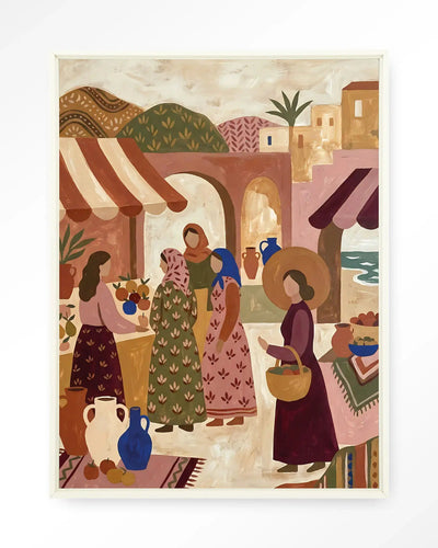 The Market - Moderne Wanddecoratie | Artprint, Glass Art & Wandkleed by Urban Cotton