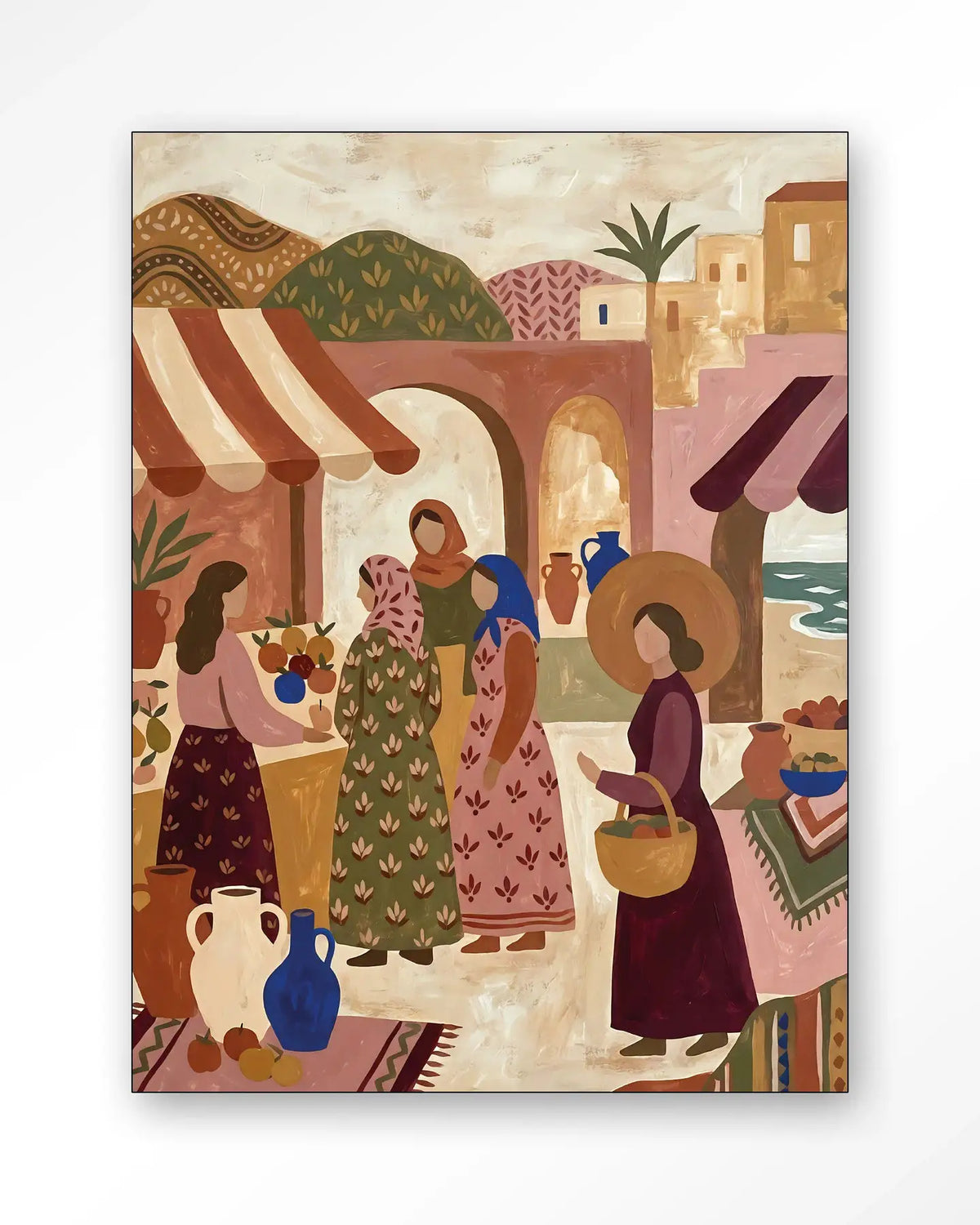 The Market - Moderne Wanddecoratie | Artprint, Glass Art & Wandkleed by Urban Cotton