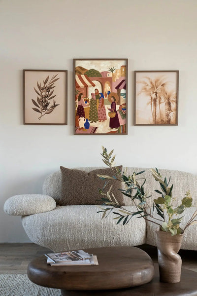 The Market - Moderne Wanddecoratie | Artprint, Glass Art & Wandkleed by Urban Cotton