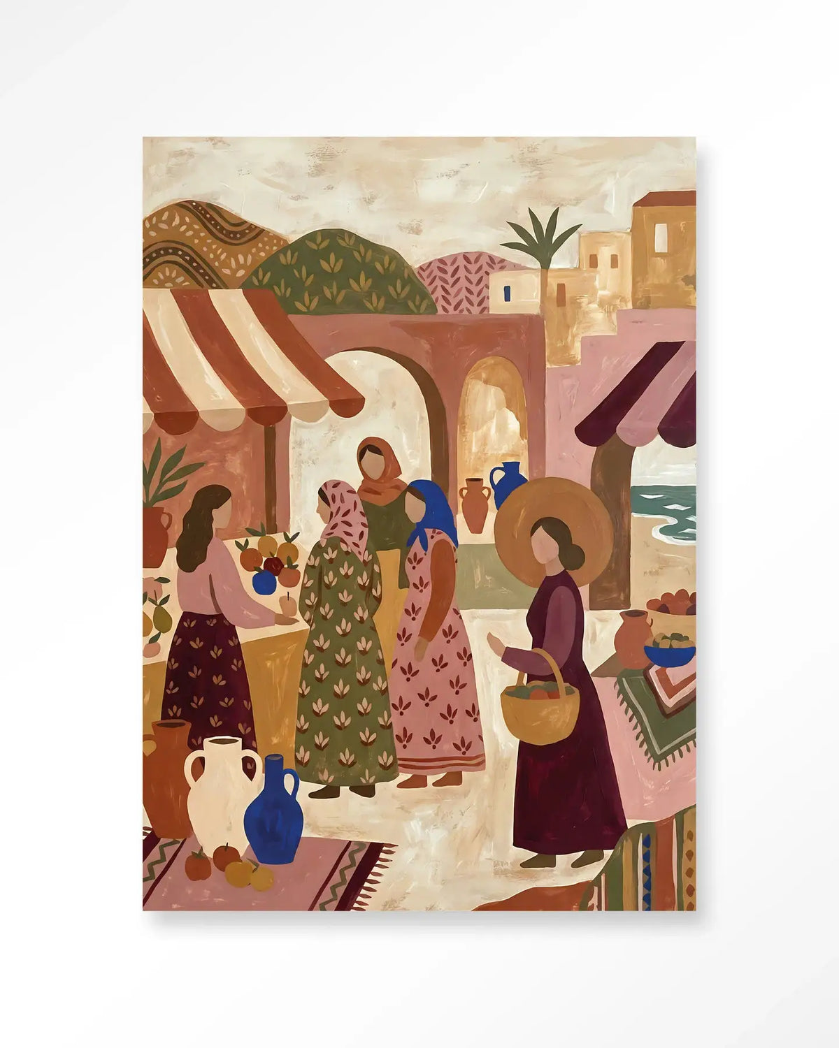 The Market - Moderne Wanddecoratie | Artprint, Glass Art & Wandkleed by Urban Cotton