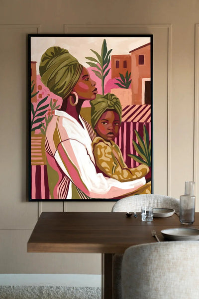 Mother Love - Moderne Wanddecoratie | Artprint, Glass Art & Wandkleed by Urban Cotton