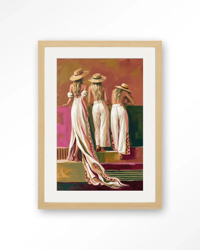 Riviera Women - Moderne Wanddecoratie | Artprint, Glass Art & Wandkleed by Urban Cotton
