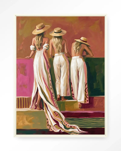 Riviera Women - Moderne Wanddecoratie | Artprint, Glass Art & Wandkleed by Urban Cotton
