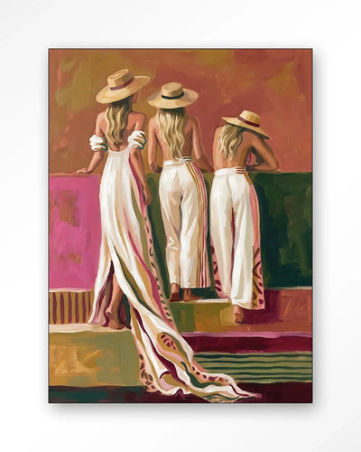 Riviera Women - Moderne Wanddecoratie | Artprint, Glass Art & Wandkleed by Urban Cotton