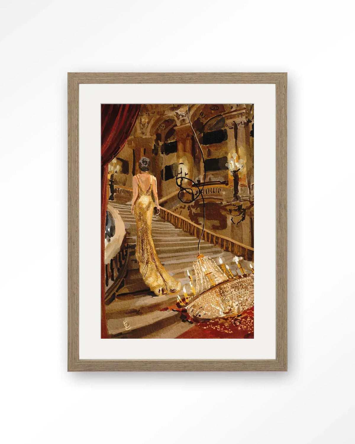Drama In The Opera - Moderne Wanddecoratie | Artprint, Glass Art & Wandkleed by Urban Cotton