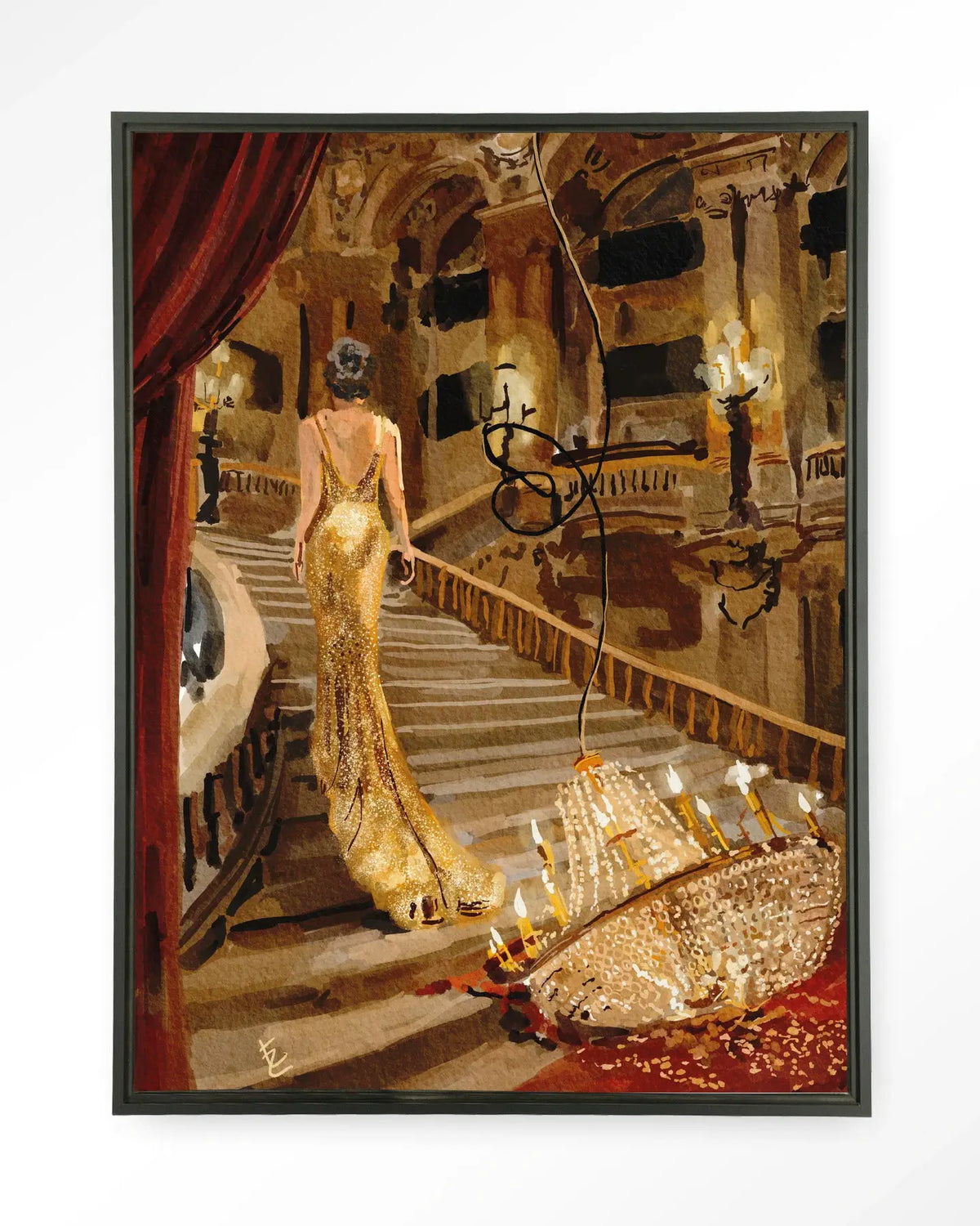 Drama In The Opera - Moderne Wanddecoratie | Artprint, Glass Art & Wandkleed by Urban Cotton