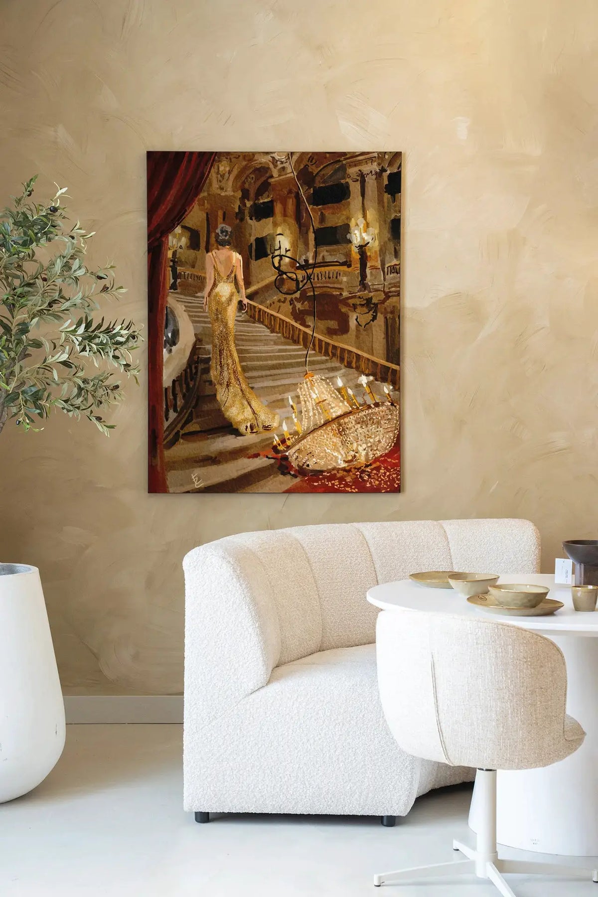 Drama In The Opera - Moderne Wanddecoratie | Artprint, Glass Art & Wandkleed by Urban Cotton
