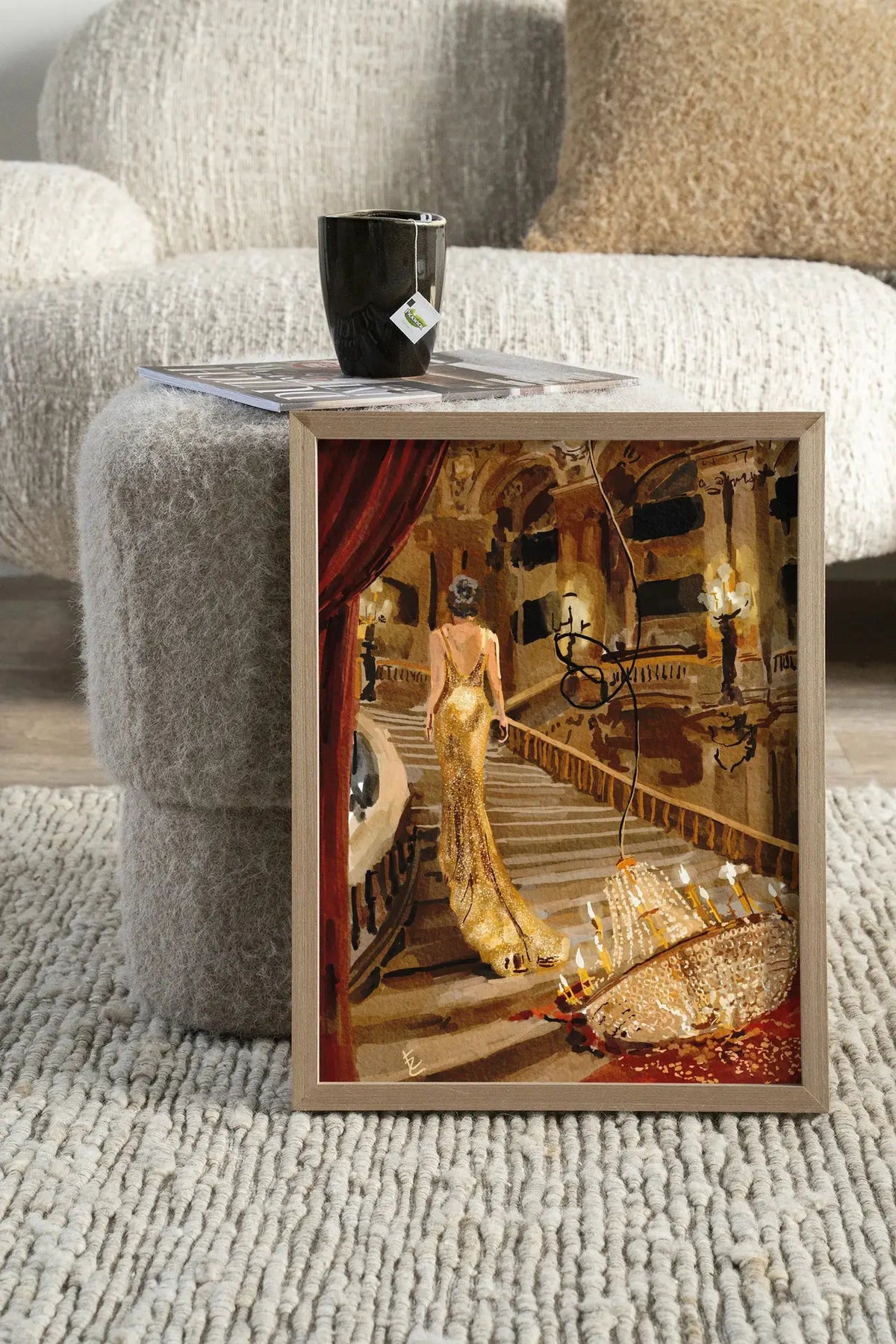 Drama In The Opera - Moderne Wanddecoratie | Artprint, Glass Art & Wandkleed by Urban Cotton