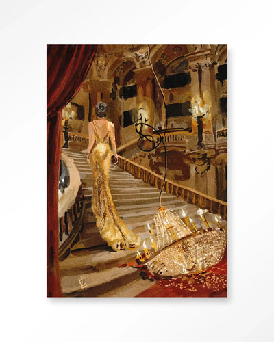 Drama In The Opera - Moderne Wanddecoratie | Artprint, Glass Art & Wandkleed by Urban Cotton