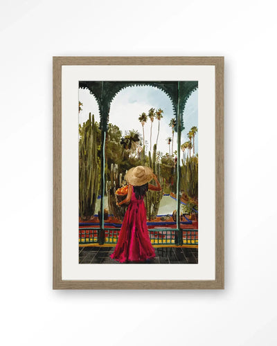 Lady With Oranges - Moderne Wanddecoratie | Artprint, Glass Art & Wandkleed by Urban Cotton