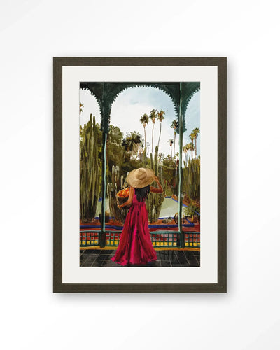 Lady With Oranges - Moderne Wanddecoratie | Artprint, Glass Art & Wandkleed by Urban Cotton
