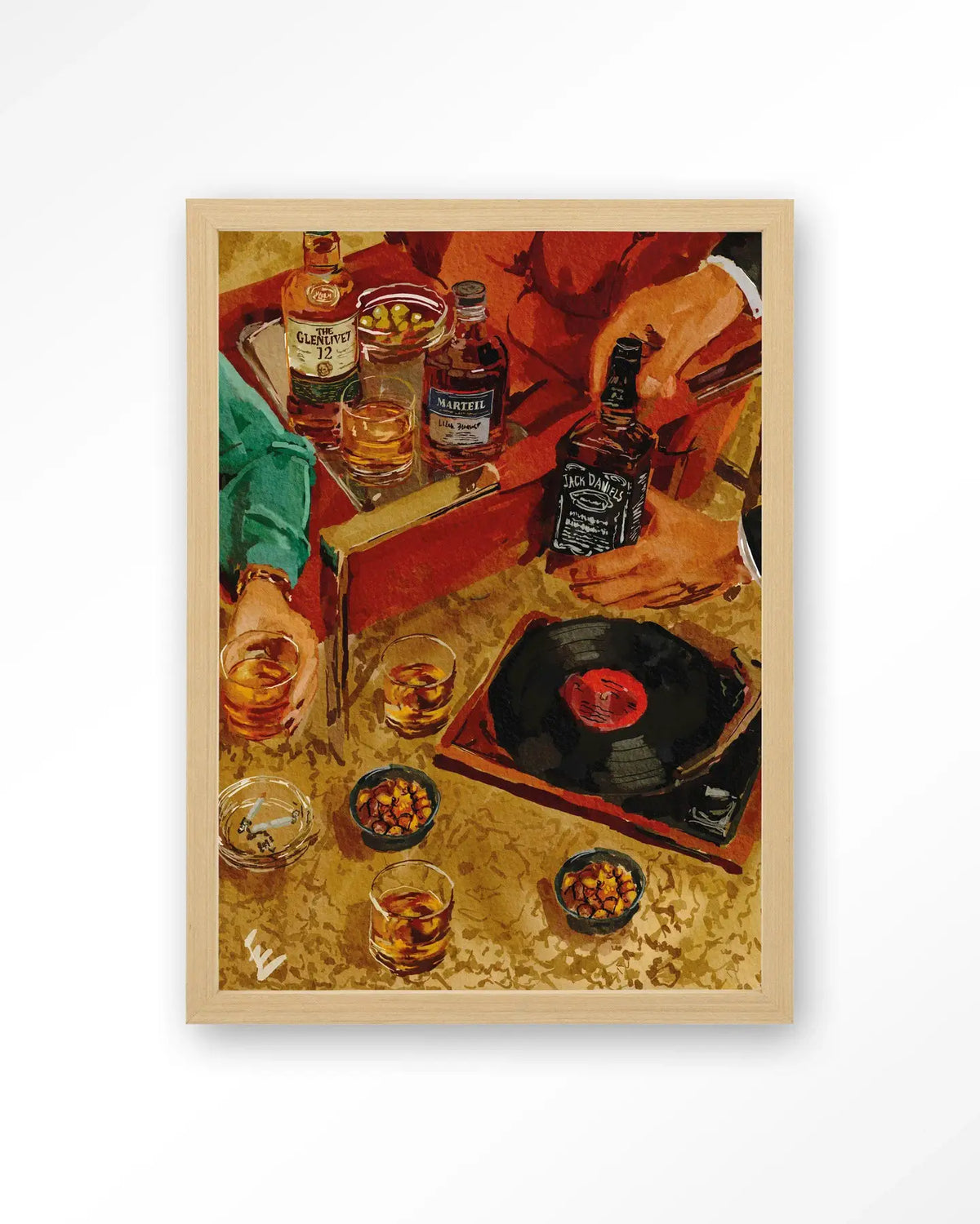 Whiskey Tasting - Moderne Wanddecoratie | Artprint, Glass Art & Wandkleed by Urban Cotton