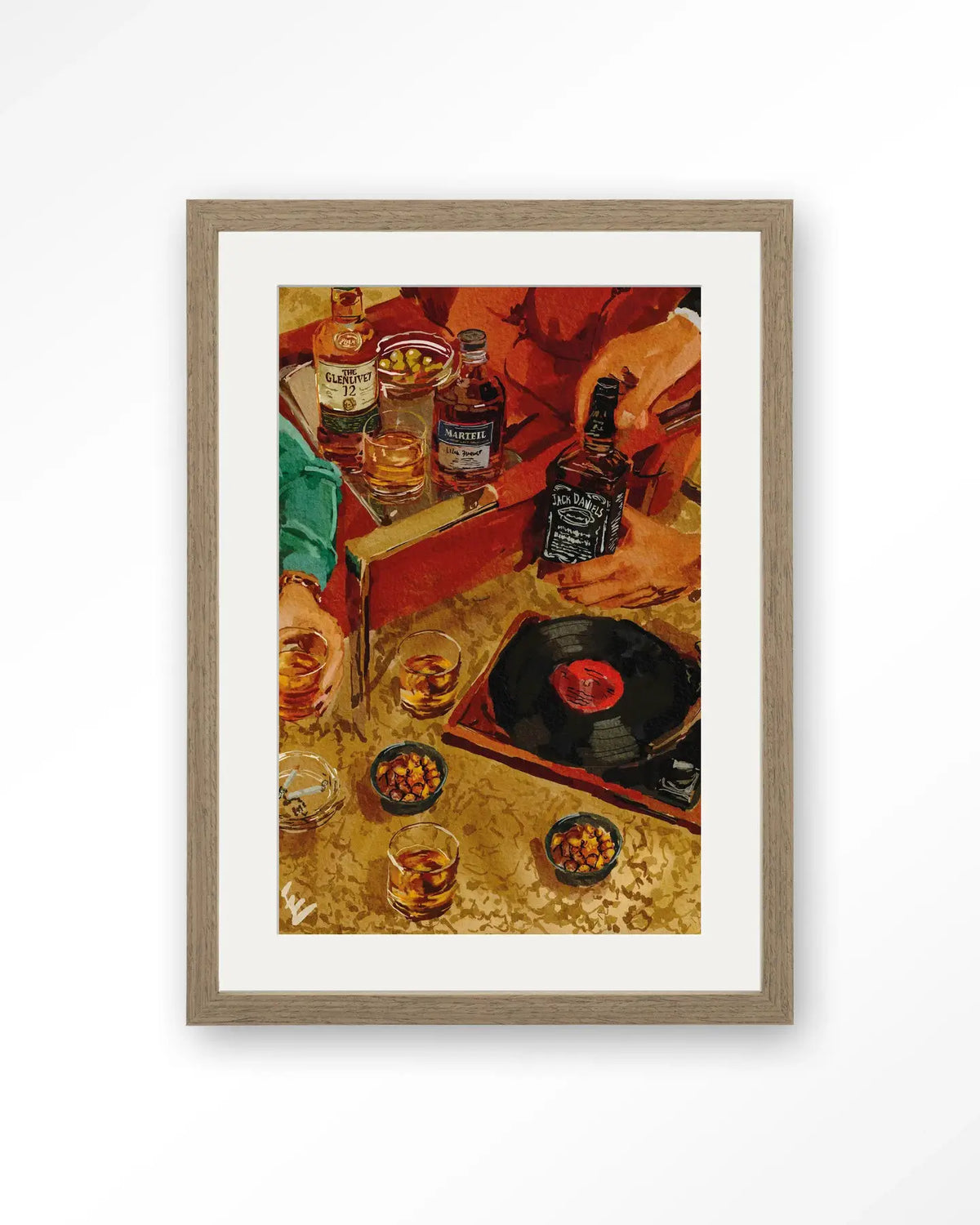 Whiskey Tasting - Moderne Wanddecoratie | Artprint, Glass Art & Wandkleed by Urban Cotton