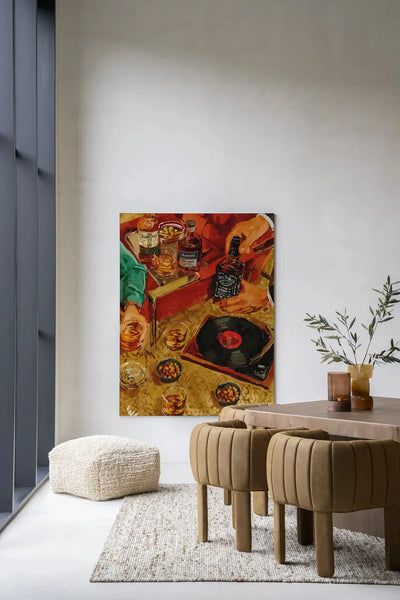 Whiskey Tasting - Moderne Wanddecoratie | Artprint, Glass Art & Wandkleed by Urban Cotton