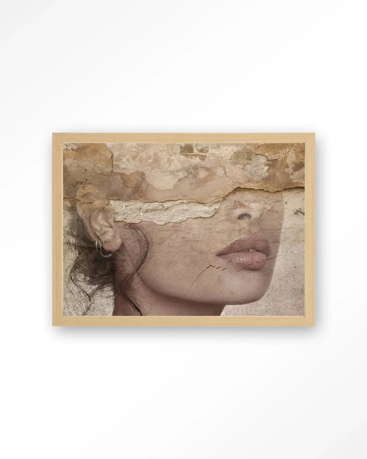 Face Behind The Wall - Moderne Wanddecoratie | Artprint, Glass Art & Wandkleed by Urban Cotton