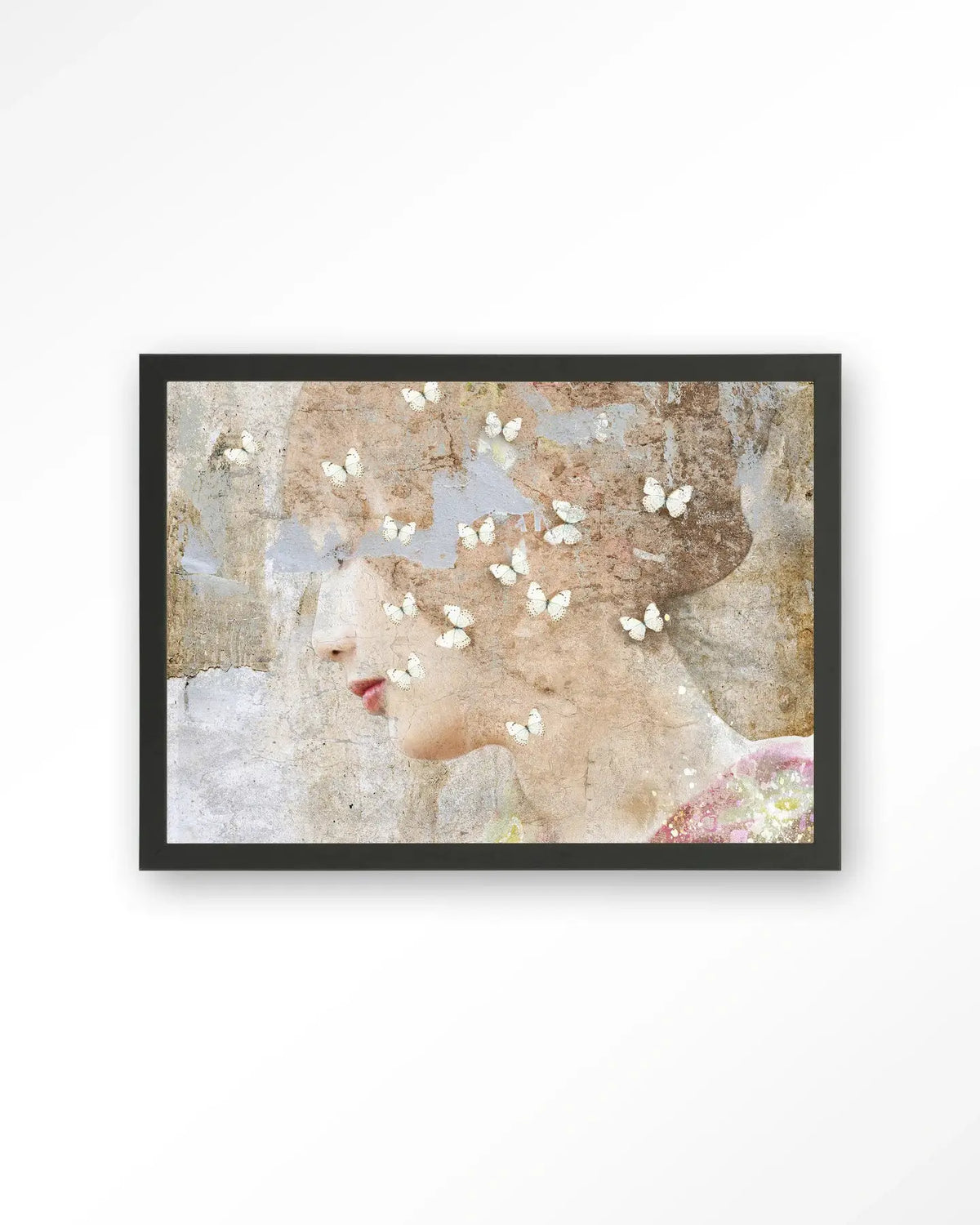 White Butterflies - Moderne Wanddecoratie | Artprint, Glass Art & Wandkleed by Urban Cotton