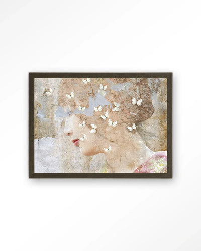 White Butterflies - Moderne Wanddecoratie | Artprint, Glass Art & Wandkleed by Urban Cotton