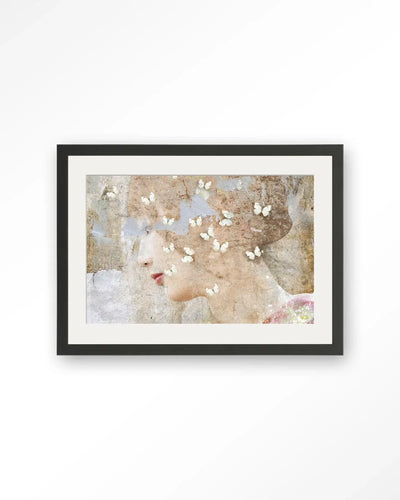 White Butterflies - Moderne Wanddecoratie | Artprint, Glass Art & Wandkleed by Urban Cotton