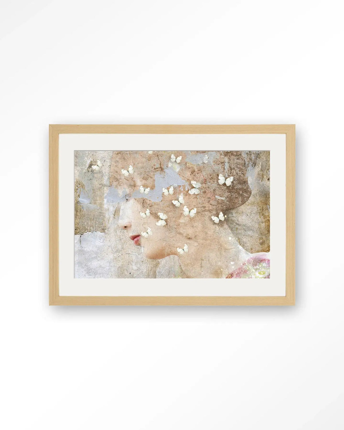 White Butterflies - Moderne Wanddecoratie | Artprint, Glass Art & Wandkleed by Urban Cotton
