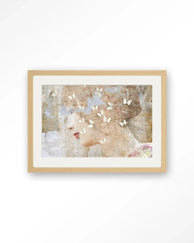 White Butterflies - Moderne Wanddecoratie | Artprint, Glass Art & Wandkleed by Urban Cotton