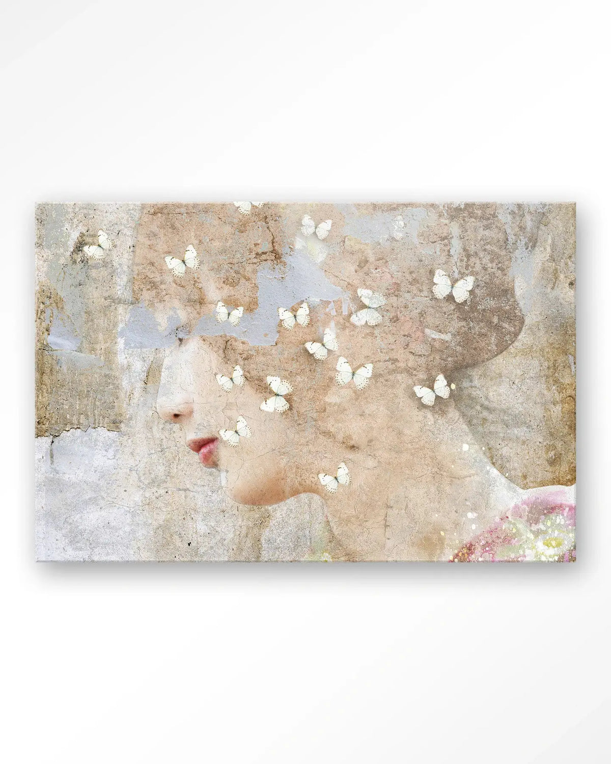 White Butterflies - Moderne Wanddecoratie | Artprint, Glass Art & Wandkleed by Urban Cotton