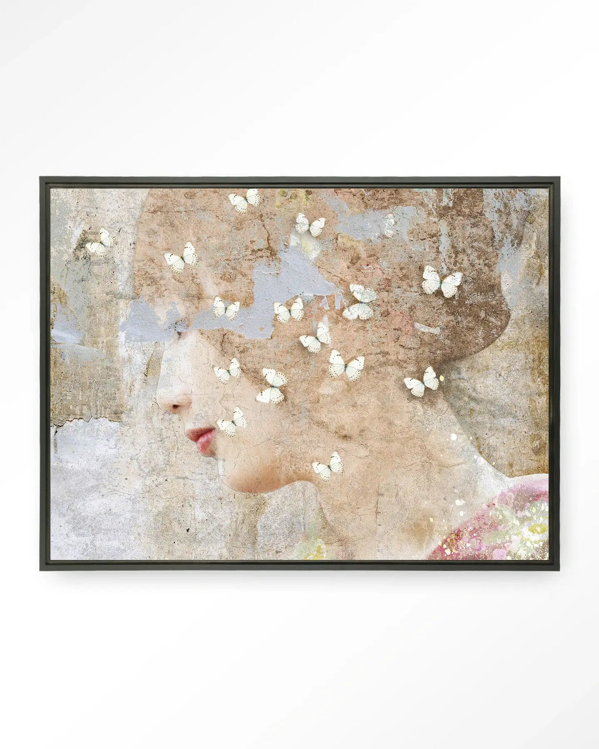 White Butterflies - Moderne Wanddecoratie | Artprint, Glass Art & Wandkleed by Urban Cotton