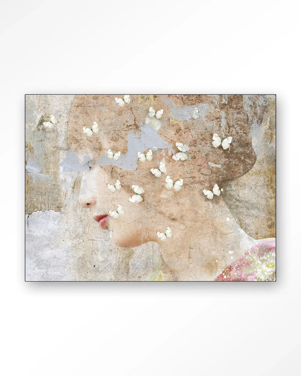 White Butterflies - Moderne Wanddecoratie | Artprint, Glass Art & Wandkleed by Urban Cotton