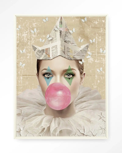 Pierot - Moderne Wanddecoratie | Artprint, Glass Art & Wandkleed by Urban Cotton