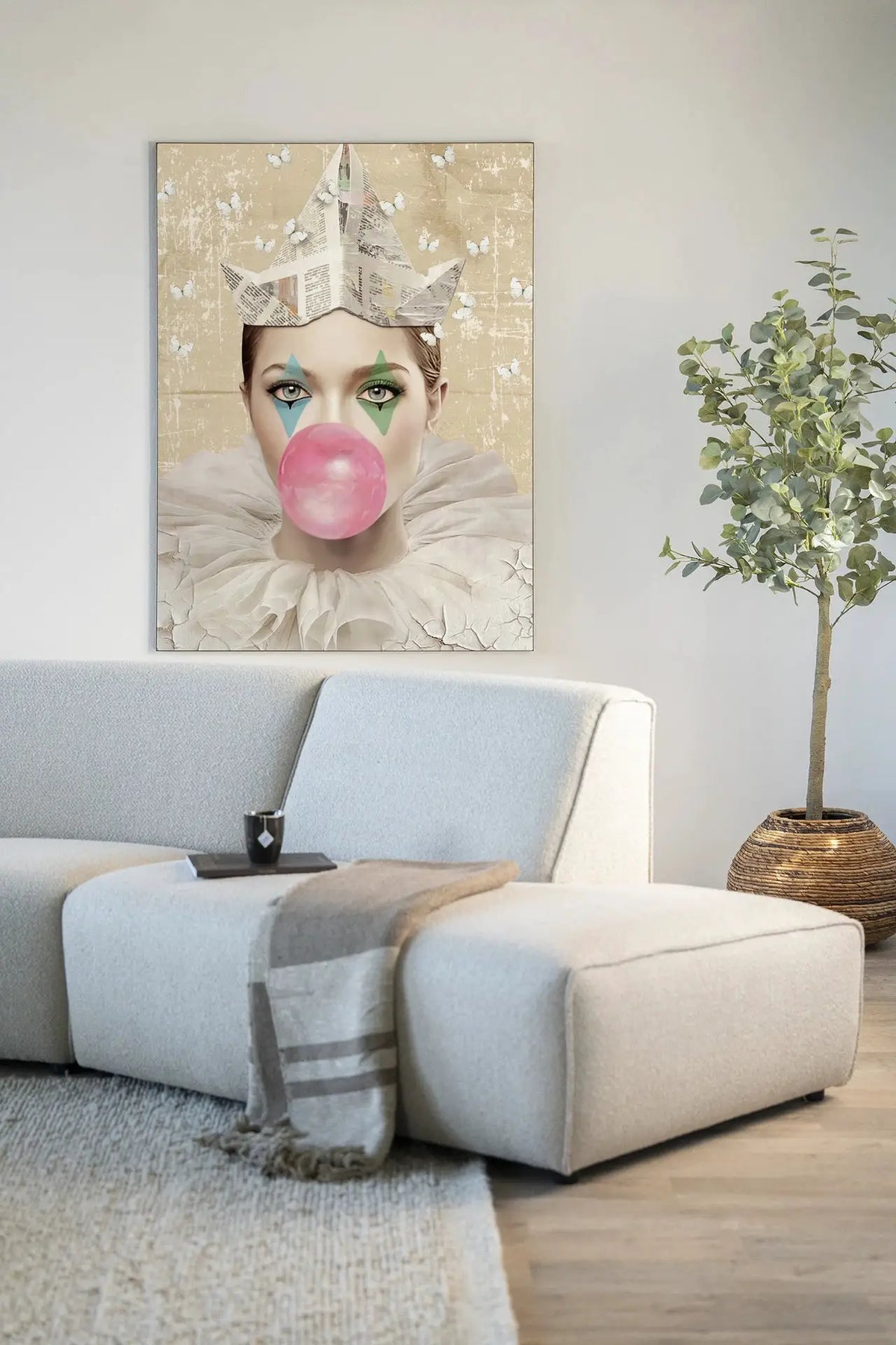 Pierot - Moderne Wanddecoratie | Artprint, Glass Art & Wandkleed by Urban Cotton