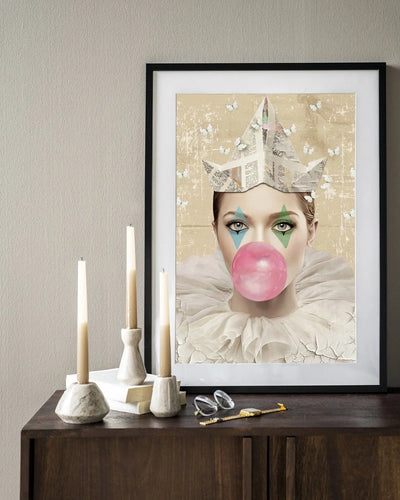 Pierot - Moderne Wanddecoratie | Artprint, Glass Art & Wandkleed by Urban Cotton