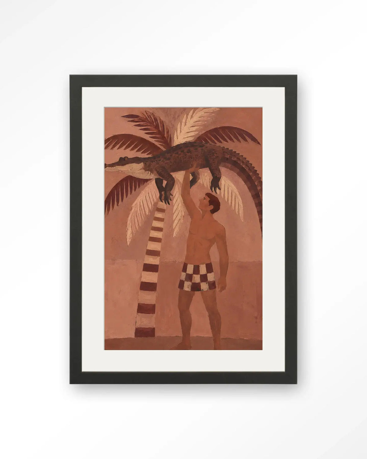 Crocodile Weight - Moderne Wanddecoratie | Artprint, Glass Art & Wandkleed by Urban Cotton