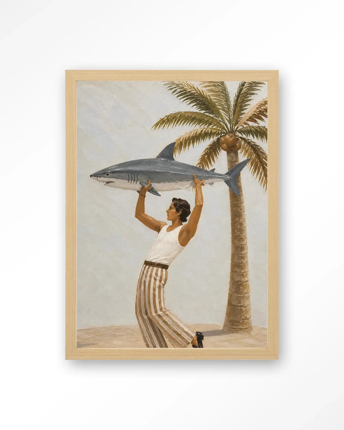 Baby Shark - Moderne Wanddecoratie | Artprint, Glass Art & Wandkleed by Urban Cotton