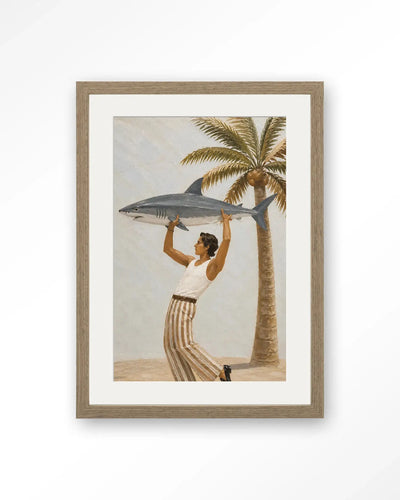 Baby Shark - Moderne Wanddecoratie | Artprint, Glass Art & Wandkleed by Urban Cotton