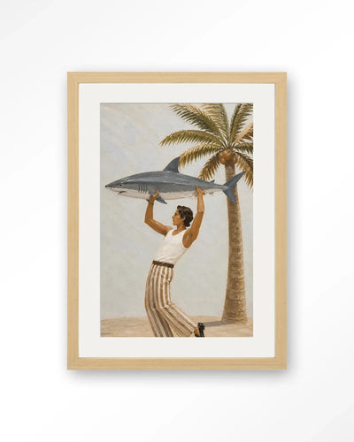 Baby Shark - Moderne Wanddecoratie | Artprint, Glass Art & Wandkleed by Urban Cotton