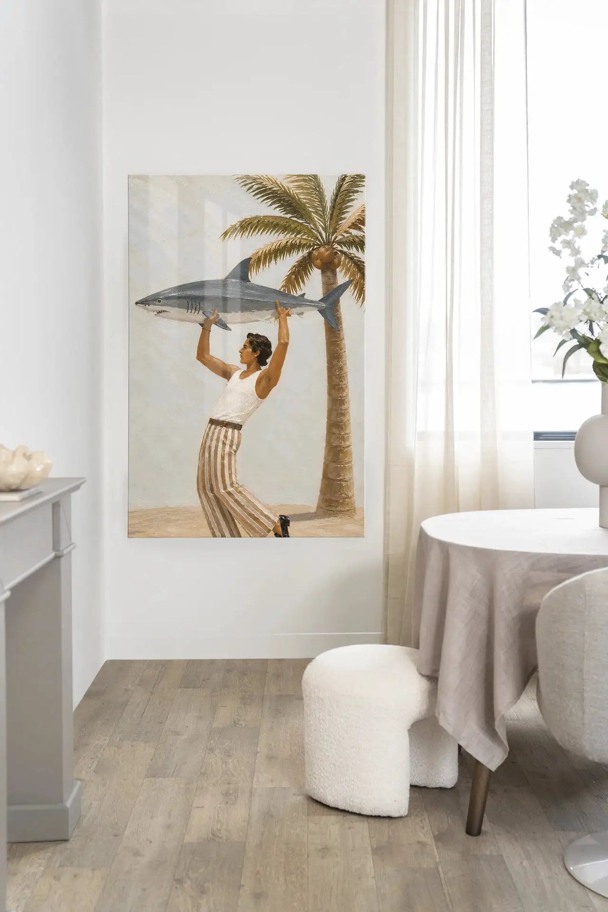 Baby Shark - Moderne Wanddecoratie | Artprint, Glass Art & Wandkleed by Urban Cotton