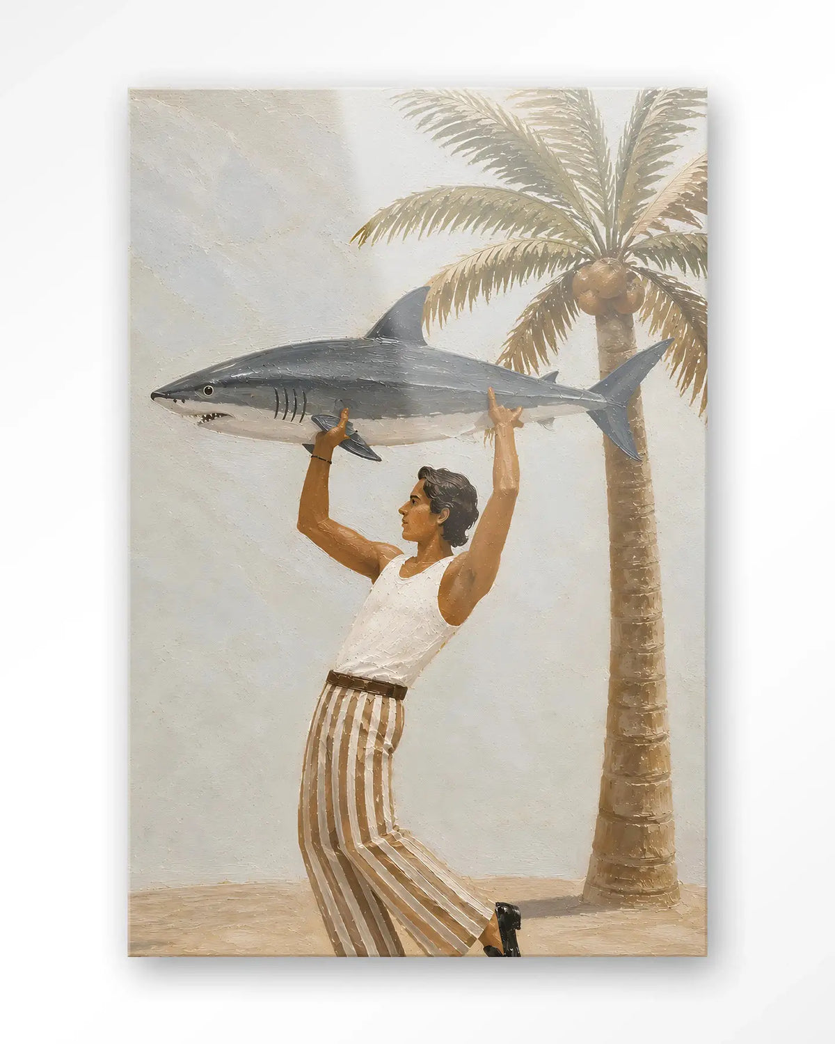 Baby Shark - Moderne Wanddecoratie | Artprint, Glass Art & Wandkleed by Urban Cotton
