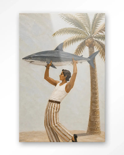 Baby Shark - Moderne Wanddecoratie | Artprint, Glass Art & Wandkleed by Urban Cotton